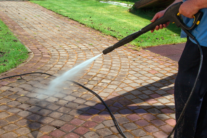 Pressure Washer Rental Cleaning Patio